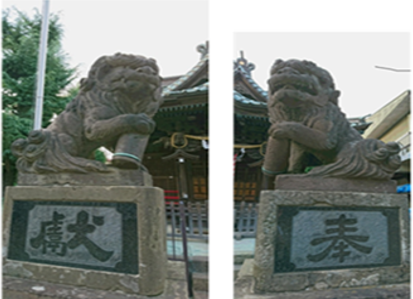 ２．大戸神社狛犬
